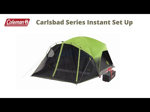 How To Set Up The Coleman Carlsbad Fast Pitch Darkroom 6 Person Tent