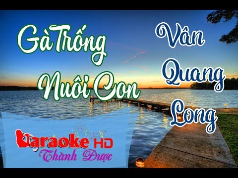 Gà Trống Nuôi Con - Vân Quang Long Karaoke  By Thành Được