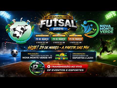 4° REGIONALITO DE FUTSAL DE 2026 NOVA MONTE VERDE-MT