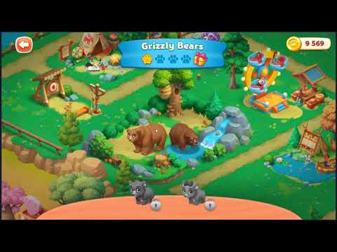 Wildscapes AREA 4 Part 5 GRIZZLY BEARS (FULL MOVIE Story Playthrough) 🐘🙈 | SKILLGAMING ✔️
