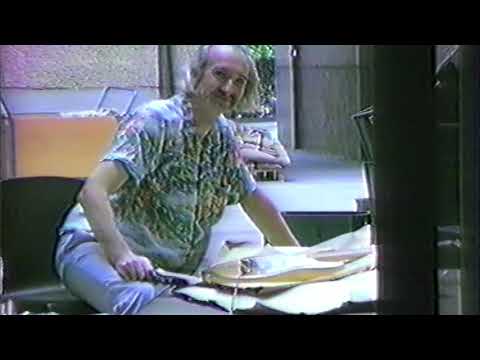 Holgar Czukay recording at Hansa Studios 1983