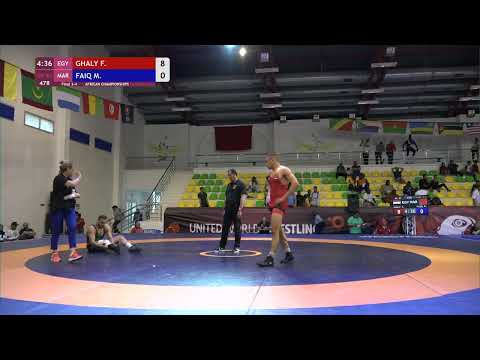 BRONZE GR - 82 kg: F. GHALY (EGY) v. M. FAIQ (MAR)