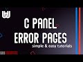 Cpanel X3 Errorpages