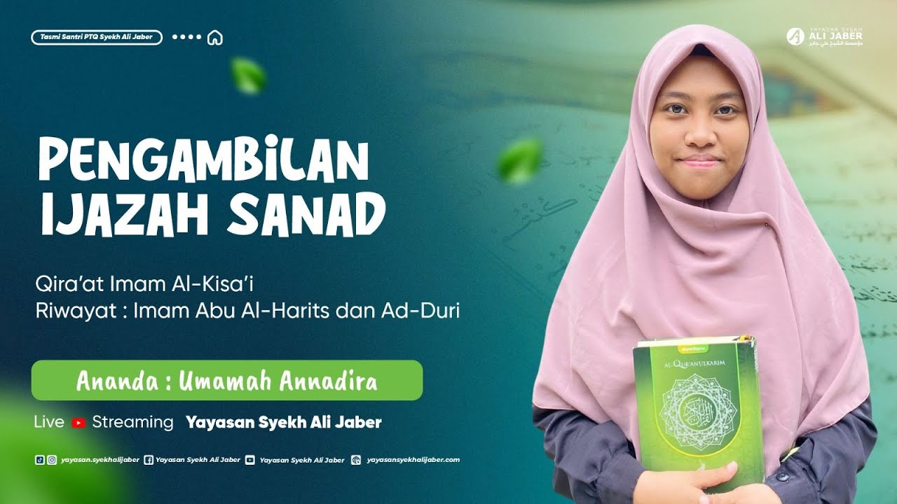 🔴 [LIVE STREAMING] PENGAMBILAN IJAZAH SANAD // QIRA'AT AL-KISA'I RIWAYAT IMAM ABU AL-HARIS AD-DURI