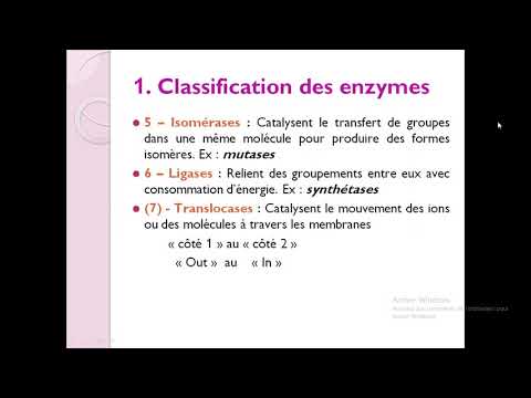 , title : 'Biochimieبالعربية : (3) Enzymologie ( Part 1 Généralités + Structure + Propriétés  )'