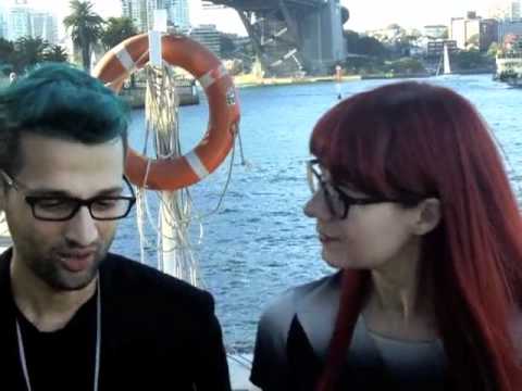 Gary Bigeni Chats With Glynis Traill-Nash Before His RAFW 2011 Show