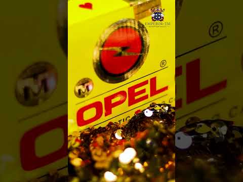 Opel gold plastic playing card