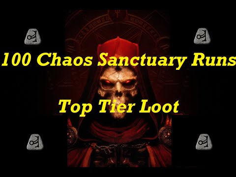 Diablo 2 Resurrected: 100 Chaos Runs! Insane Loot