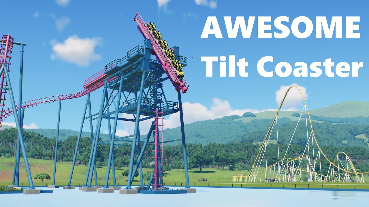 Crazy Tilting Roller Coaster! | Vekoma Tilt Coaster | Planet Coaster 2 POV