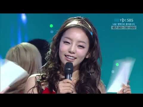 1st Place K-Chart Inkigayo Wonder Girls "Be My Baby" (Live)