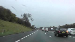 preview picture of video 'Driving On The M6 Motorway From Sandbach Services To J17 Sandbach, Cheshire East, England'