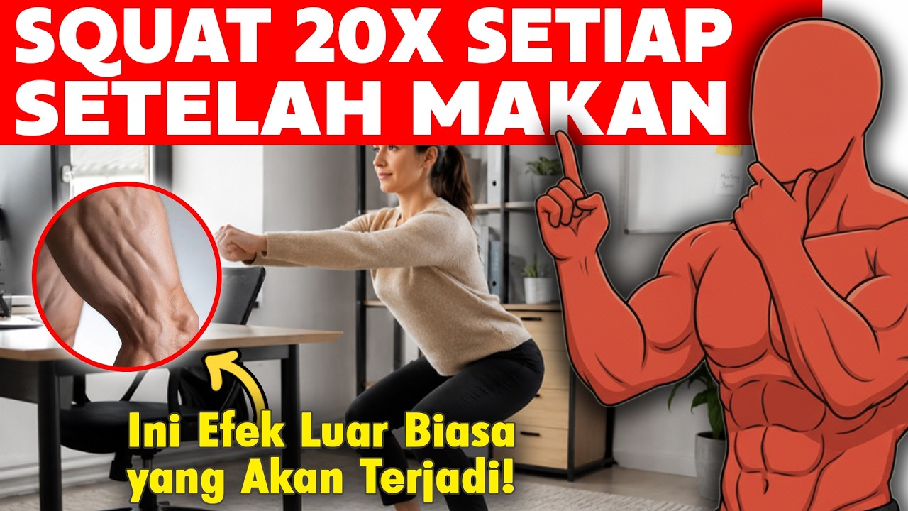 Squat 20x Setiap Setelah Makan, Ini Efek Luar Biasa yang akan Terjadi!