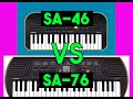 Best Piano For A Beginner Casio SA 46 VS Casio SA 76 Review