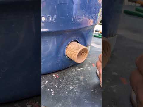 Forma correta de instalar a Flange na Caixa de Água #diy #dicas #tools #ferramentas