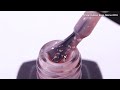 MOON FULL Potal Rubber Base Silena №2033 (peach-beige with silver potal), 8 ml