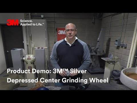 3m silver depressed center grinding wheel demo