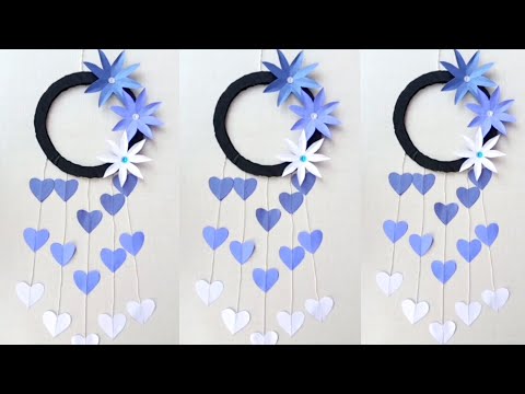 Beautiful flower wall hanging craft/Paper wallmate new/Anisha craft long#wallmate