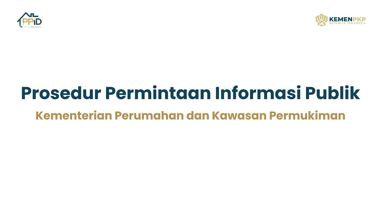 Alur Permintaan Informasi Publik Kementerian PKP