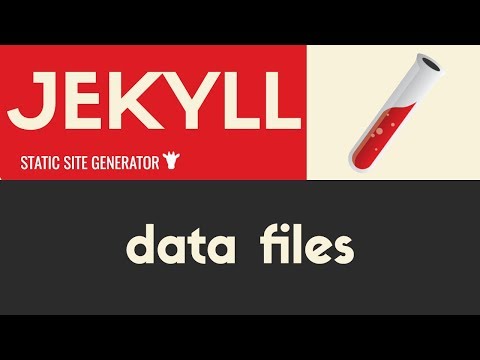 Data Files | Jekyll Static Site Generator | Tutorial 17