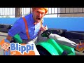 Blippi Goes Go Kart Racing Learning Vehicles For Kids Educational Videos For Kids