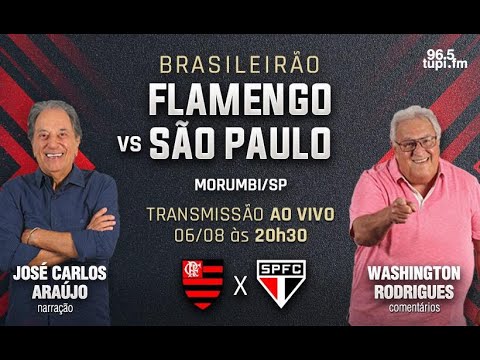 SÃO PAULO 0 X 2 FLAMENGO - Brasileirão Série A - 21ª RODADA - 06/08/2022 - AO VIVO