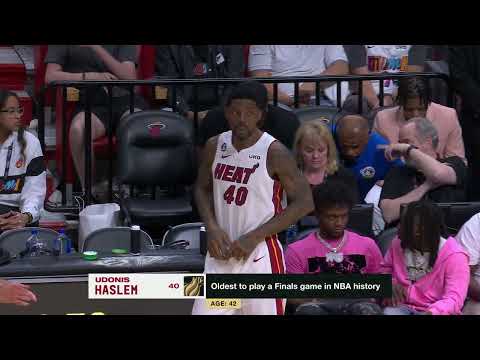 Udonis Haslem becomes oldest NBA player to ever play in the Finals | NBA on ESPN