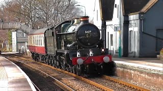 preview picture of video 'GWR Castle No. 5029 'Nunney Castle' - Farewell & Final Mainline Trip - 17/2/15'