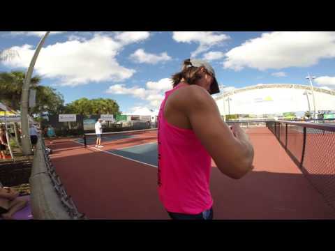 Irina Tereschenko vs Lucy Kovalova Womens Pro Singles - US Open Pickleball 2017