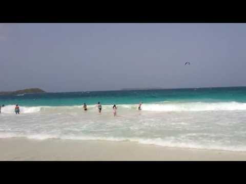 Joshua and Shauni at beach on Saint Martin Island