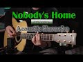 Avril Lavigne - Nobody's Home | Acoustic Karaoke | Guitar Cover | Live