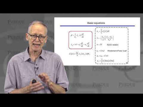 Introduction to Thermoelectricity L1.7: Theory - Summary