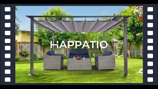 How To Assemble Happatio Outdoor Pergola
