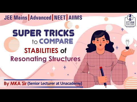 Tricks to Compare Stability of Resonating Structures | Explained by IITian | Jee Mains, Advance|NEET
