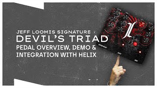 Video thumbnail for Jeff Loomis Signature Devil's Triad Pedal and Line 6 Helix | Overview and Demo by Nick Hill