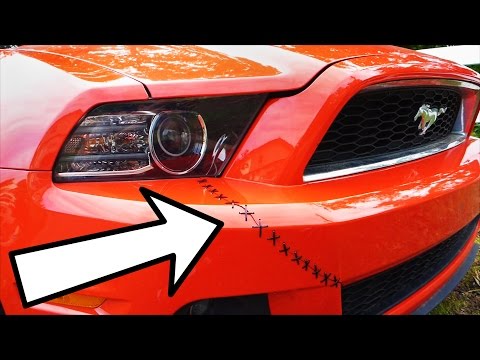 Fix a Cracked Bumper Fast and Easy with Zip Ties (Drifters' Stitch) Video