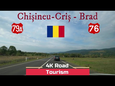 Driving Romania: DN79A -DJ793- DN76 Chișineu-Criș - Brad - 4k scenic drive into The West Carpathians