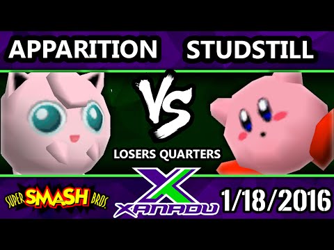 S@X 133 - StudStill (Kirby) Vs. Apparition SSB64 - Smash 64