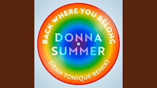 Back Where You Belong (Jean Tonique Remix)