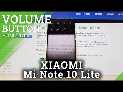 How to Change Volume Button Function in XIAOMI Mi Note 10 Lite – Volume Button Options