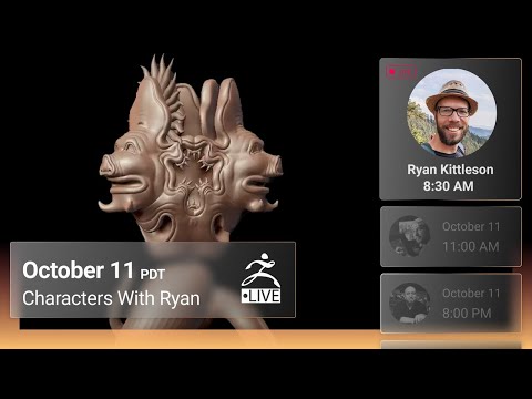 Characters with Ryan Kittleson - ZBrush 2021.7