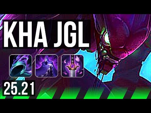 KHA'ZIX vs VIEGO (JGL) | 18/0/7, Legendary | KR Master | 25.21