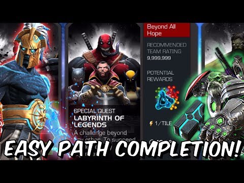 Labyrinth Of Legends Easy Path Completion /w 5 Star Aegon! - Marvel Contest of Champions