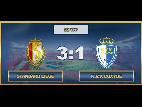 AFL. Benelux. Premier Division. Tour 22. Standard Liege - K.V.V. Coxyde