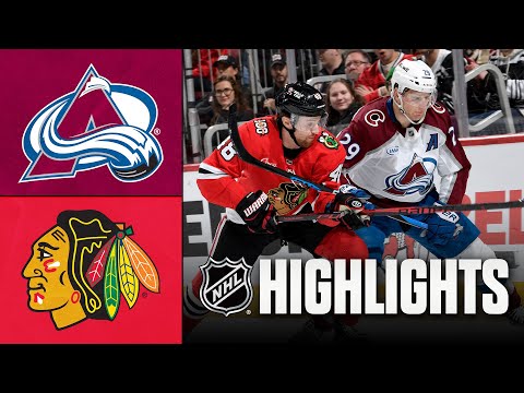 Colorado Avalanche vs. Chicago Blackhawks | NHL Highlights | November 23, 2025