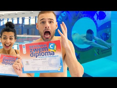 MIJN ZWEMDIPLOMA PROBEREN TE HALEN!