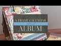 A-Frame Calendar Album with Tag Album Tutorial - Flower Market - Album Kit Vol 01 2023