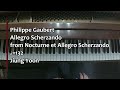 Piano Part- Gaubert, Allegro Scherzando from Nocturne et Allegro Scherzando (♩=132)