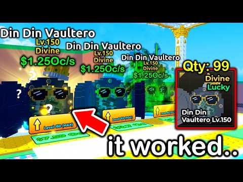 Joined SECRET ADMIN ABUSE For INFINITE DIVINE BRAINROTS in Escape Tsunami For Brainrots