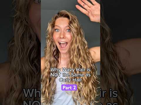Wavy hair is NOT the same as curly hair! Routine and product recs on my page! #wavyhair #wavycurly