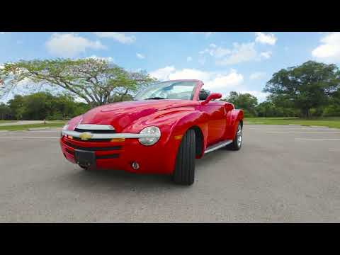 Thumbnail for 2,300-Mile 2005 Chevrolet SSR 6-Speed cold start, driving, walk around video by Chevrolet SSR